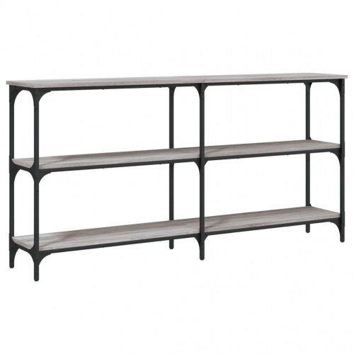 Konsolbord 150×29×75 cm i konstrueret træ - grå sonoma-eg