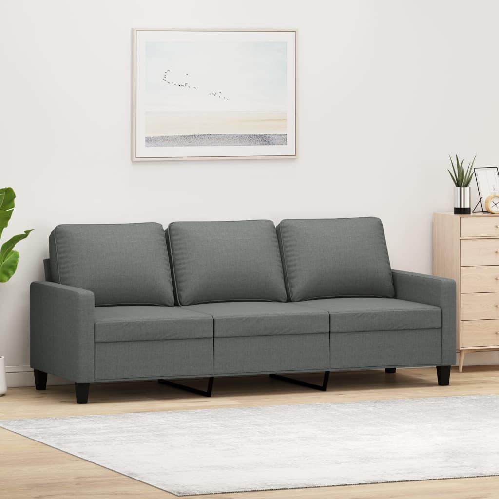 3-Personers Sofa Stof - 180 cm / Mørkegrå