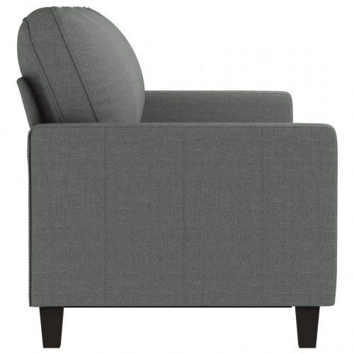 3-personers sofa i stof - mørkegrå, sædebredde 180 cm