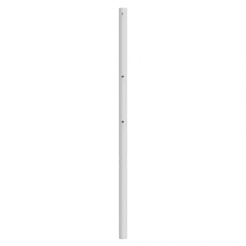 Sengegavl 107 cm metal hvid