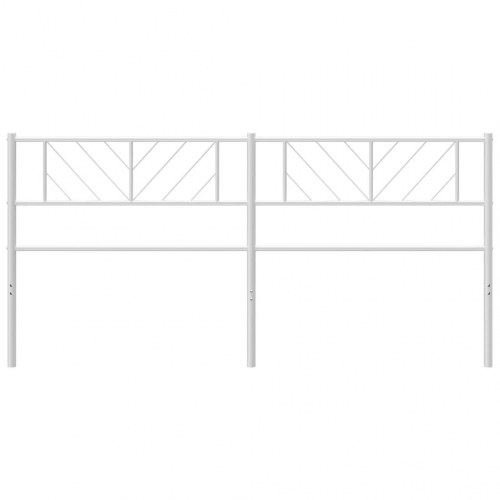 Udskiftningsgavl i metal 180 cm - hvid