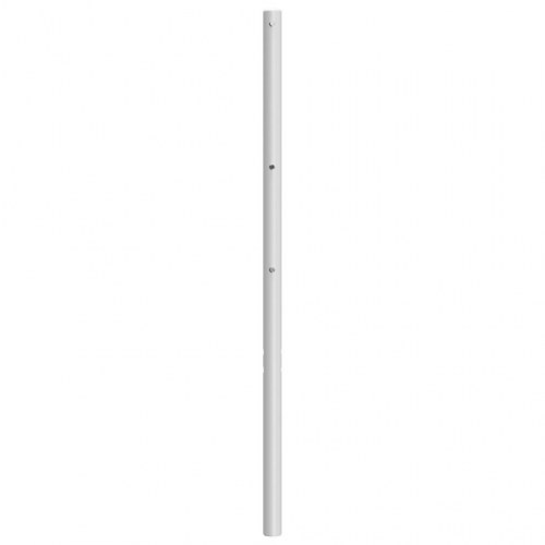 Sengegavl i metal 200 cm - hvid