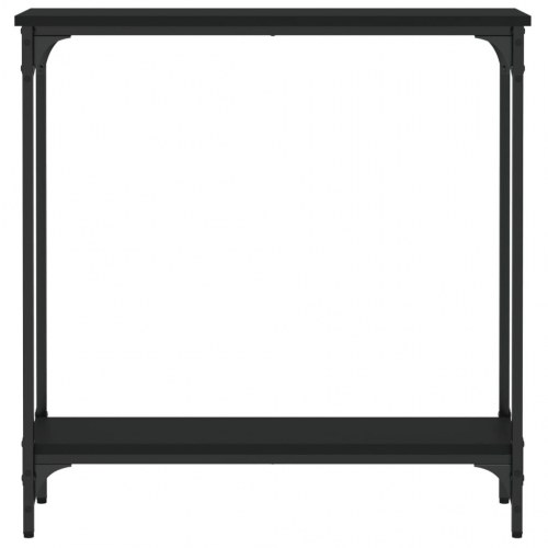 Konsolbord 75x22,5x75 cm konstrueret træ sort