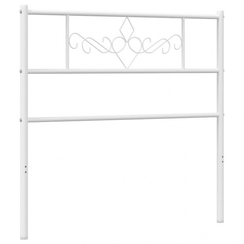Sengegavl i metal 107 cm - hvid, klassisk udskiftning