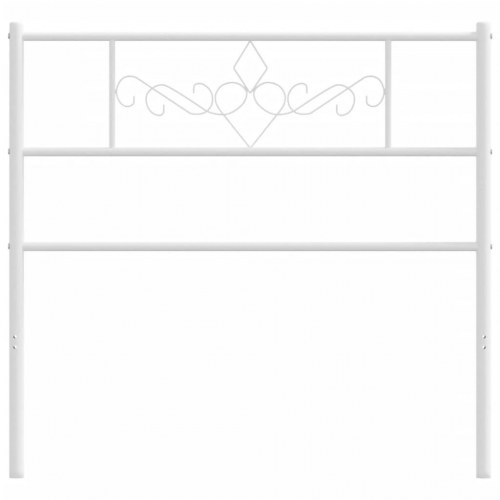 Sengegavl i metal 107 cm - hvid, klassisk udskiftning