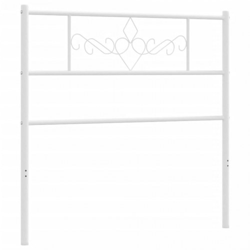 Sengegavl i metal 107 cm - hvid, klassisk udskiftning