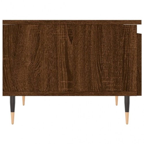 Sofabord 50x46x35 cm konstrueret træ brun egetræsfarve