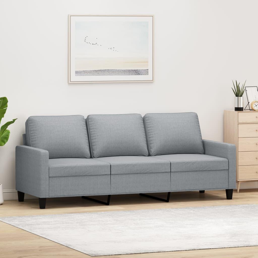 3-Personers Sofa Stof - 180 cm / Lysegrå