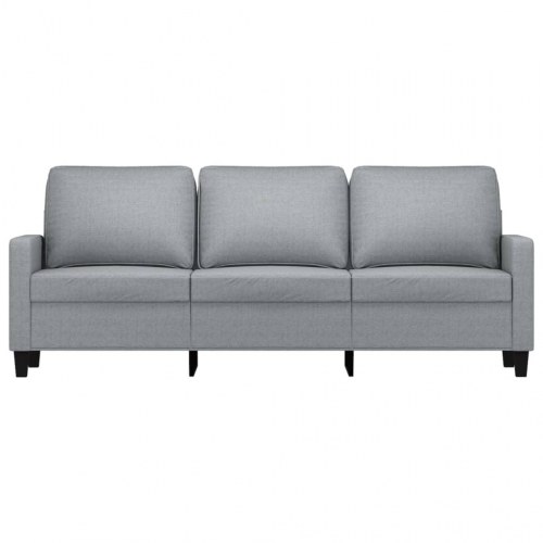3-personers sofa 180 cm stof lysegrå
