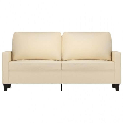 2-personers sofa i stof - cremefarvet, sædebredde 140 cm