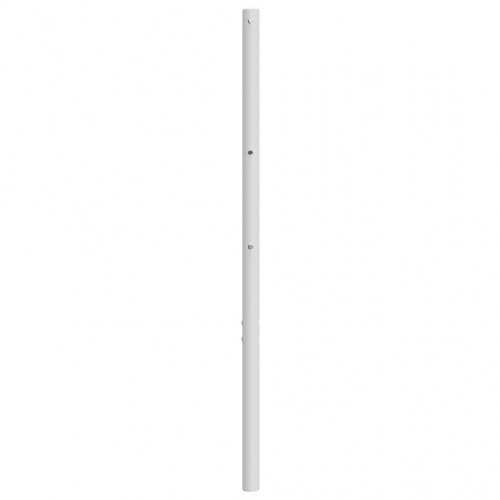 Sengegavl i stål 120 cm - hvid