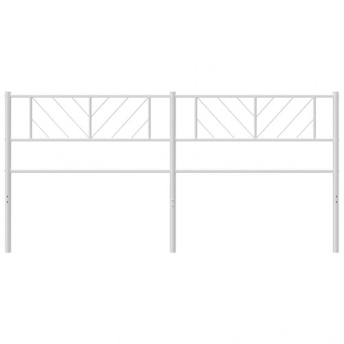 Udskiftningsgavl i metal 193 cm - hvid