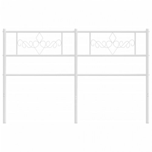 Sengegavl i metal 120 cm - hvid, klassisk udskiftningsgavl