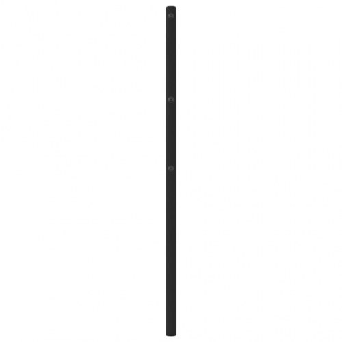 Sengegavl i metal 200 cm - sort, udskiftningsgavl