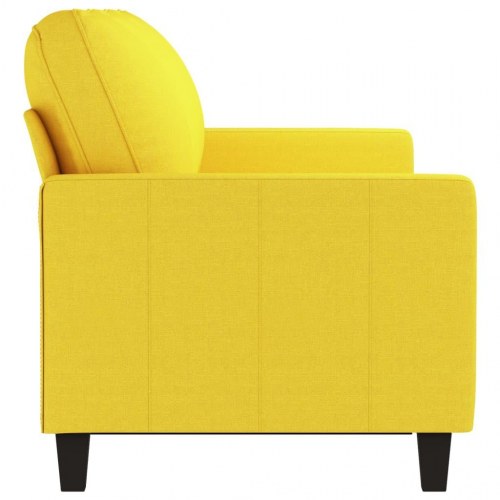 3-personers sofa i stof - 198 cm, lysegul