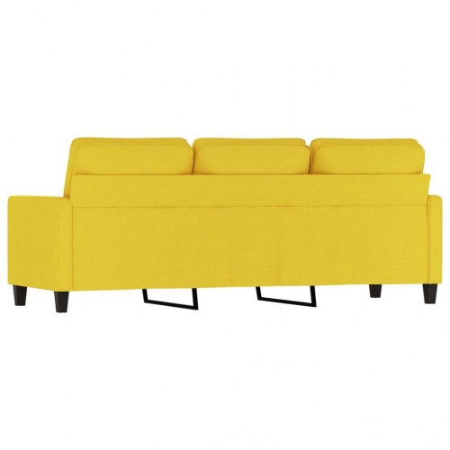 3-personers sofa i stof - 198 cm, lysegul