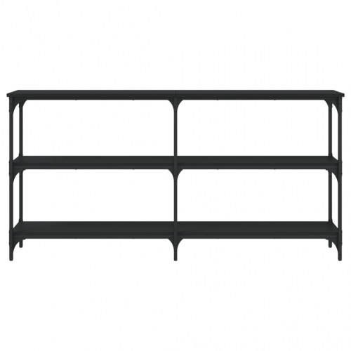 Konsolbord 150x29x75 cm konstrueret træ sort