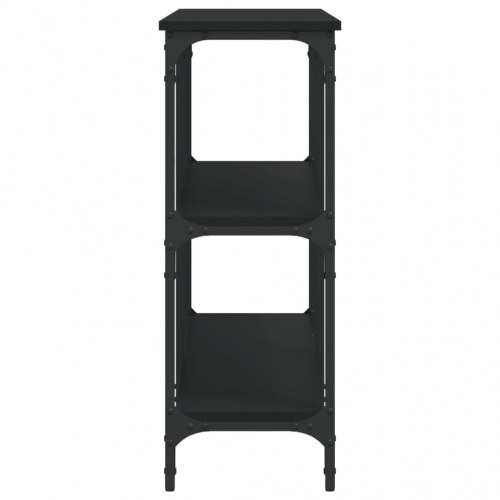 Konsolbord 150x29x75 cm konstrueret træ sort