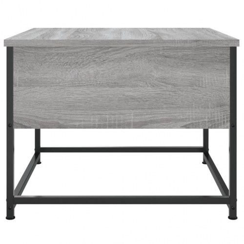 Sofabord 51x51x40 cm konstrueret træ grå sonoma-eg