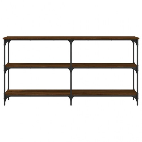 Konsolbord 150x29x75 cm konstrueret træ brun egetræ