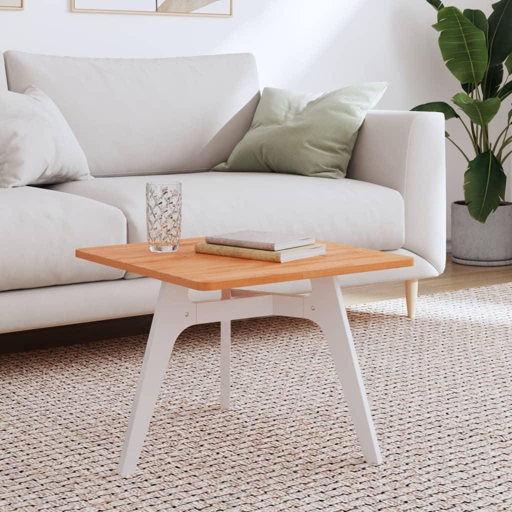 Bordplade 50x50x1,5 cm firkantet massivt bøgetræ billede