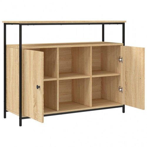 Skænk i sonoma eg 100 × 35 × 80 cm - konstrueret træ
