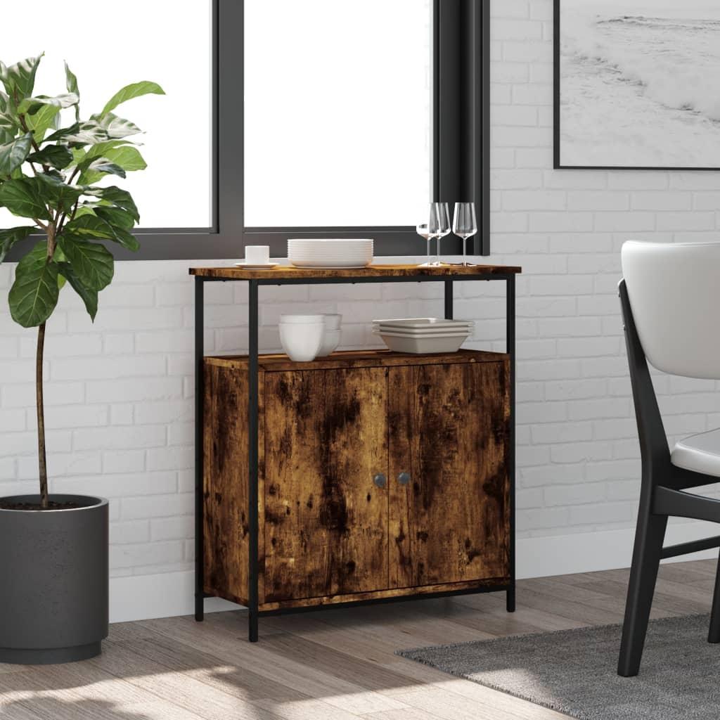 Skab 70X30X80 Cm Konstrueret Træ Etræsfarve - Røget eg