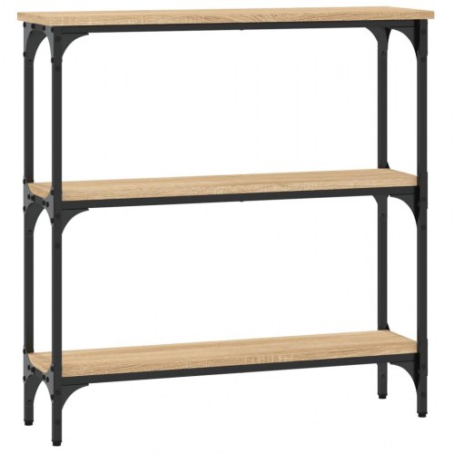 Konsolbord Sonoma eg 75x22,5x75 cm konstrueret træ