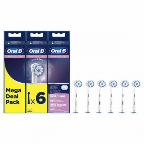 Tandbørstehoveder Oral-B Sensitive Clean EB60 - 6 stk.