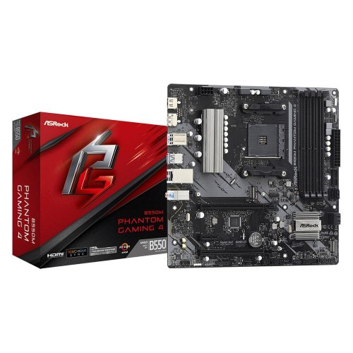 ASRock B550M Phantom Gaming 4 bundkort - AMD B550, AM4, mATX