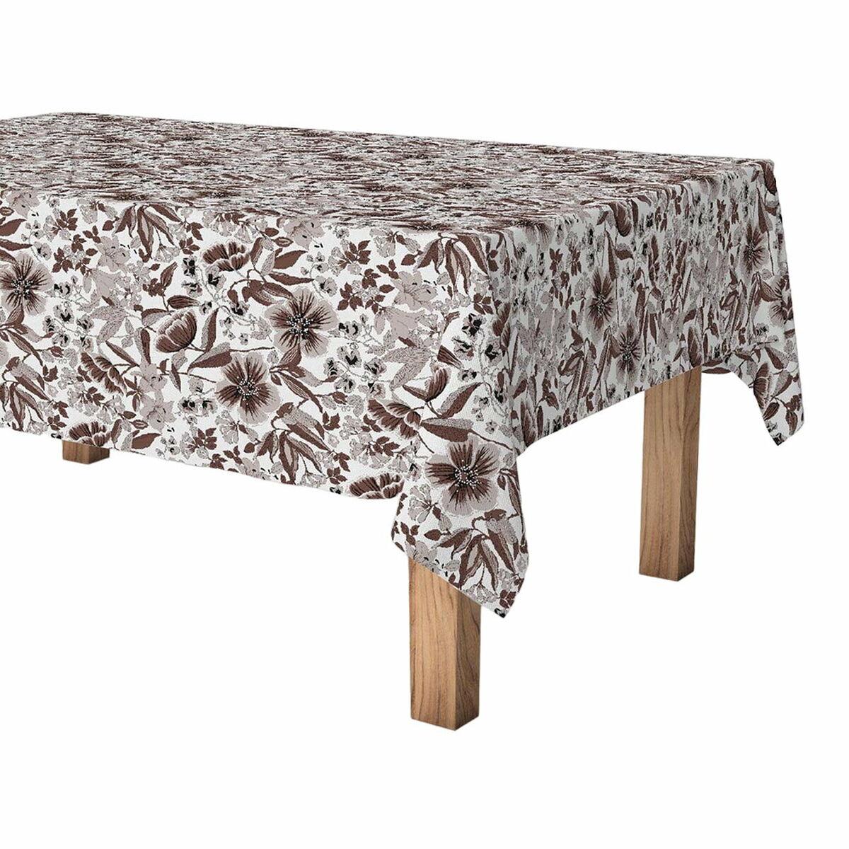 Exma dug på rulle - Anti-plet Cvetlice, 140 cm x 25 m, brun