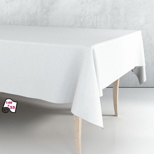 Exma voksdug på rulle - hvid, glat, 140 cm x 25 m