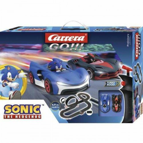 Bilbane Sonic The Hedgehog - 4,9 m væddeløbsbane med 2 biler