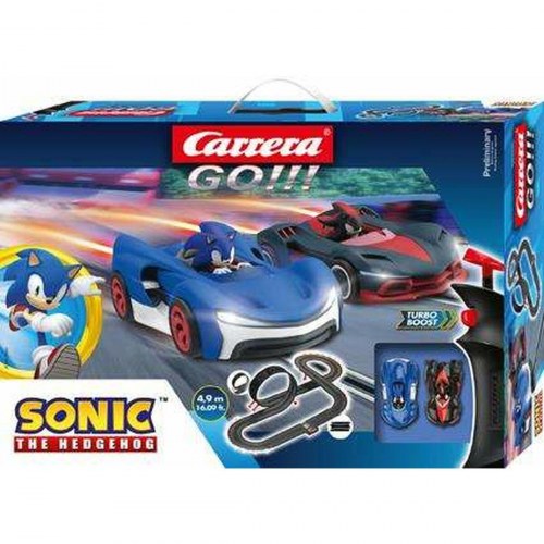 Bilbane Sonic The Hedgehog - 4,9 m væddeløbsbane med 2 biler