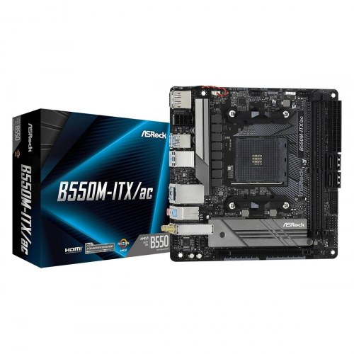 ASRock B550M-ITX/ac bundkort - AMD B550, AM4, Mini‑ITX