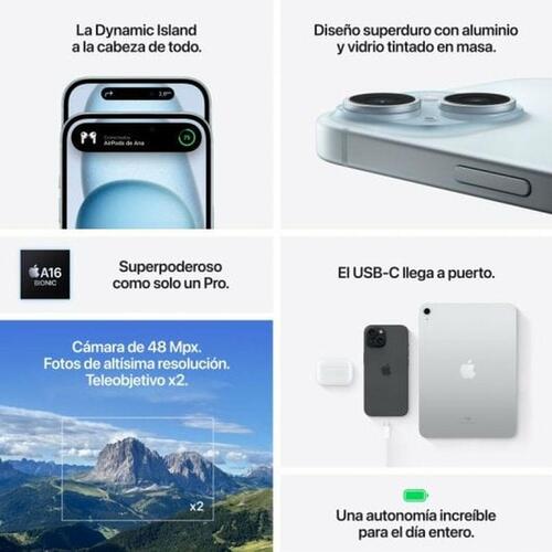 Smartphone Apple iPhone 15 6,1" 128 GB Pink