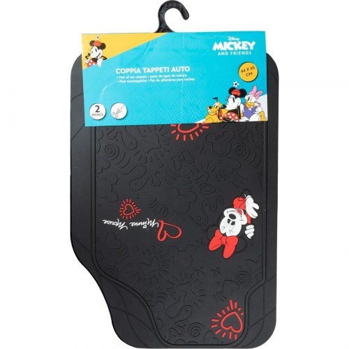 Minnie Mouse bil gulvmåttesæt CZ10901 - sort PVC, universal
