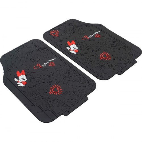 Minnie Mouse bil gulvmåttesæt CZ10901 - sort PVC, universal