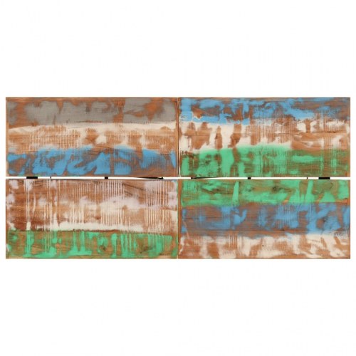 Barbord 150 × 70 × 107 cm i massivt genbrugstræ med jernstel