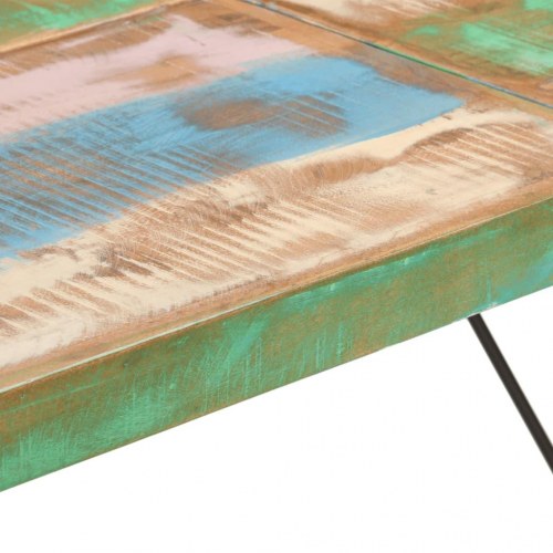 Barbord 150 × 70 × 107 cm i massivt genbrugstræ med jernstel