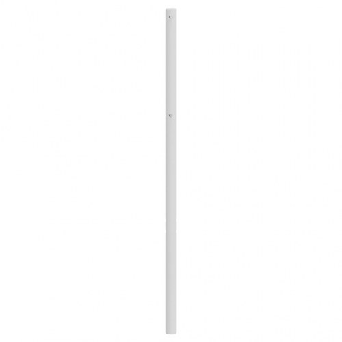 Sengegavl 100 cm metal hvid