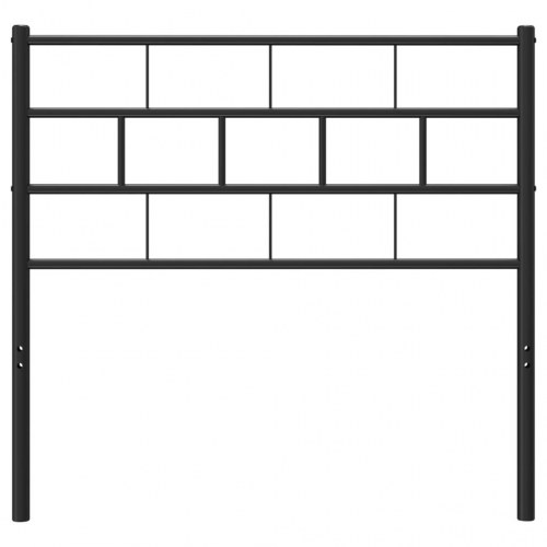 Sengegavl 90 cm metal sort