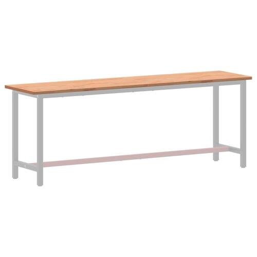 Skrivebordsplade 220x55x2,5 cm massivt bøgetræ