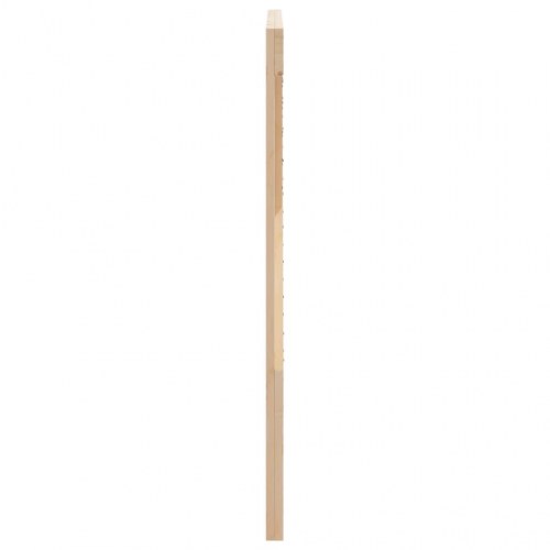 Sengegavl 140x104 cm i massivt fyrretræ - rustikt udtryk