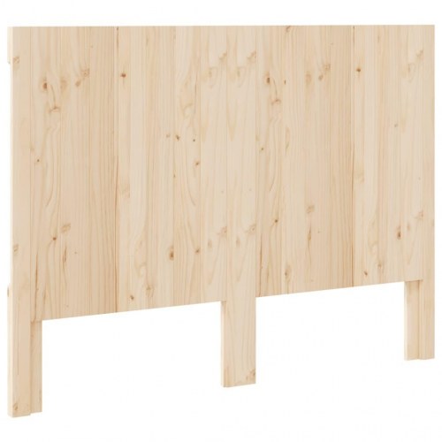 Sengegavl 140x104 cm i massivt fyrretræ - rustikt udtryk