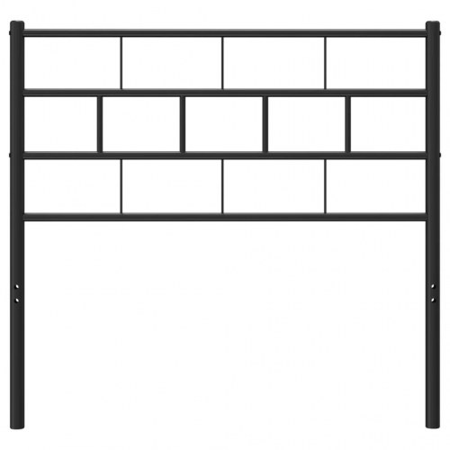 Sengegavl i metal 100 cm - sort, klassisk design
