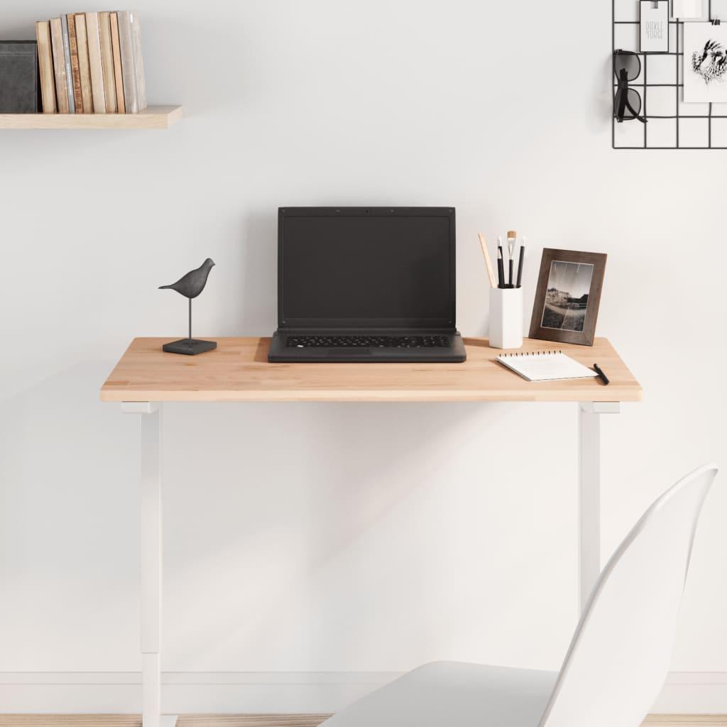 Bordplade 80X40X1,5 Cm Rektangulær Massivt Bøgetræ - Naturfarvet / 80 x 40 x 1.5 cm