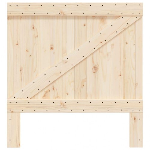 Sengegavl i massivt fyrretræ 100 x 104 cm