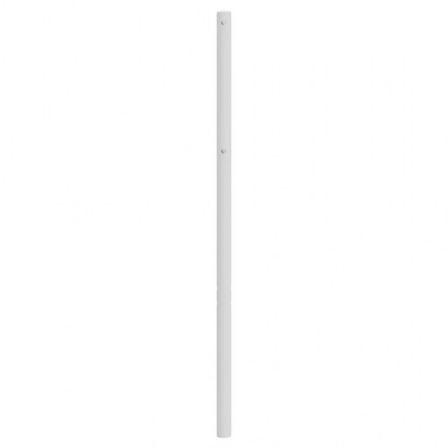 Sengegavl 140 cm metal hvid
