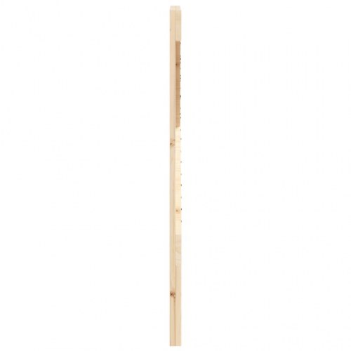 Sengegavl 80×104 cm i massivt fyrretræ - rustik træ sengegærde